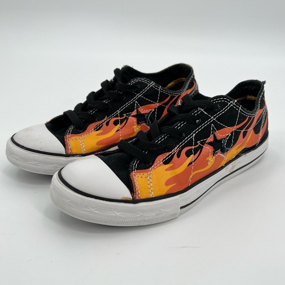 Converse Chuck Taylor One Star Flame Low Top Sneaker Junior 4 - Picture 5 of 6
